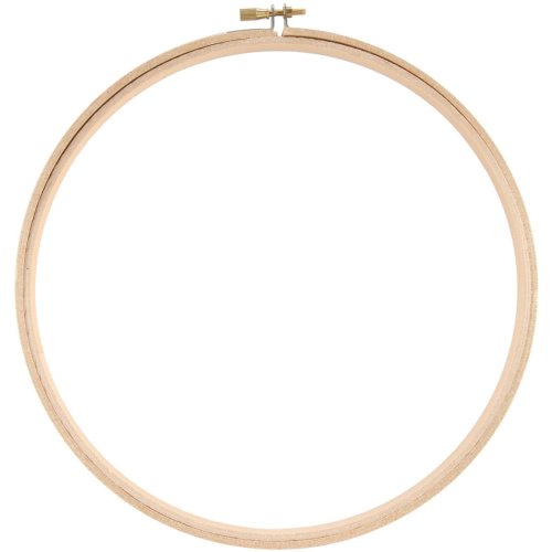 (image for) Darice Wood Hoop 5"